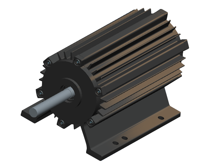 BL130 130 mm diameter industriella tunga fläktmotorer 230VAC 2kW motor